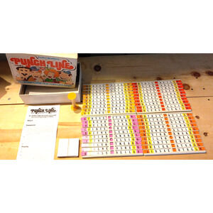 Vintage 1978 Punch Line Game Parker Brothers Ages 8-Adult Complete